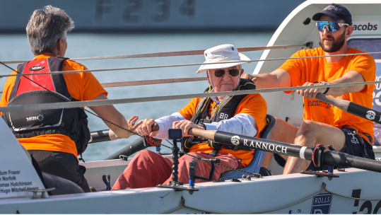 91 year old rejoins royal navy for charity row CREDIT MOD 120824