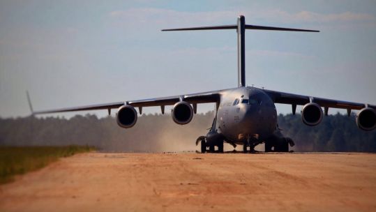 99 Squadron Developing RAF C-17 Semi Prepared Runway Operations Capability CREDIT RAF