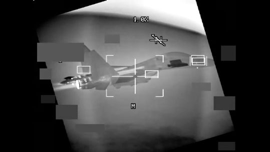 A Chinese J-11 fighter jet intercepting a US B-52 Stratofortress 271023 CREDIT US Department of Defense
