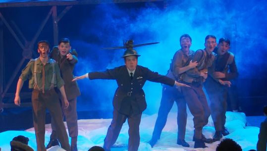 A Grave Situation play performed at Edinburgh Fringe 120819 CREDIT BFBS