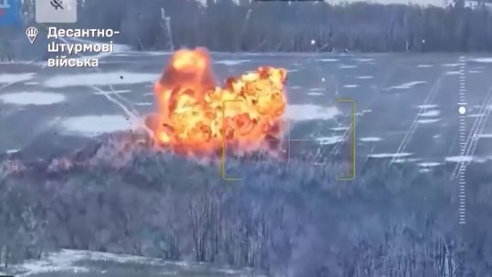 A Russian vehicle being taken out by a Ukrainian missile 260225 CREDIT Ukrainian Armed Forces.jpg	