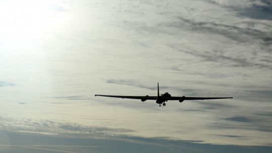 A U-2 Dragon Lady aircraft takes off from Beale Air Force Base in California for a flight with AI having shared control for the first time (Picture: US Department of Defense).