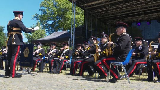 A band performed at the AFD event in Germany 300619 CREDIT BFBS.jpg 