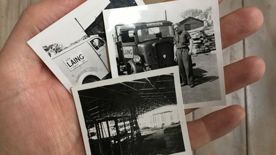 A few old pictures depicted the construction of RNAS Culdrose