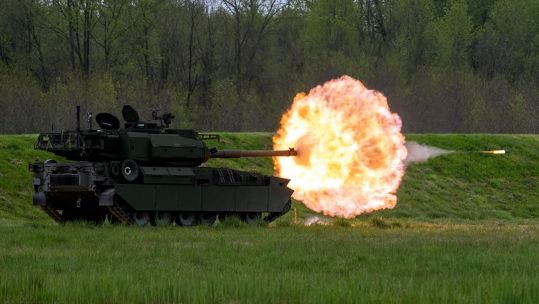 he M10 Booker Dedication Ceremony at Aberdeen Proving Ground ended with a live-fire demonstration (Picture: US Army) 