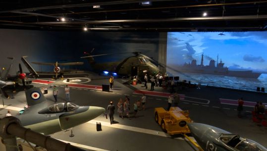 A look at the Royal Navy Fleet Air Arm Museum's new carrier exhibition.