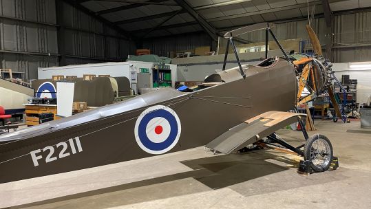 A replica of the WWI Sopwith 1 ½ Stutter