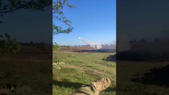 A video which purports to show Ukrainian defenders firing a missile at a Russian target and hitting (Picture: Ukraine Territorial Defense Forces).