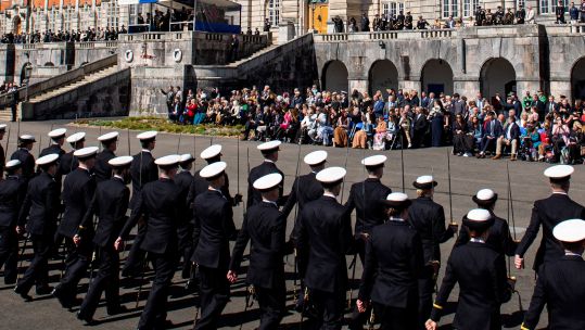 A view of Britannia Royal Naval College where new sailors passed out (Picture: Royal Navy).