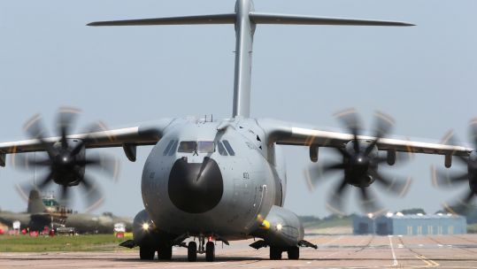 Cover image: A400m transport aircraft (Picture: RAF).