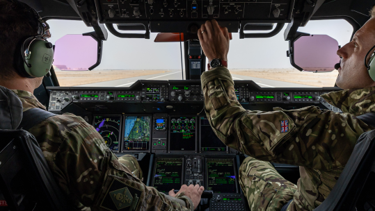 A400m cockpit CREDIT RAF