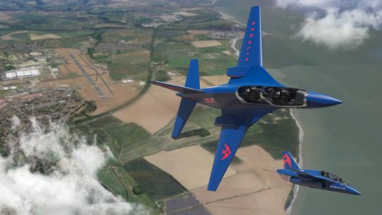 AERALIS convertible aircraft designs in computer generated flight image (Picture: Aeralis).