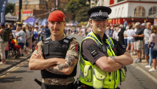 Police at Armed Forces Day 2022