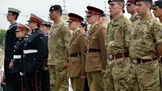 London Honours Armed Forces at Flag Raising Ceremony