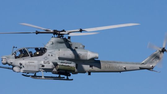   Rich text List additional actions An AH-1Z Viper helicopter similar to that which crashed (Picture Flickr/Gerry Metzler).
