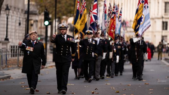 AJEX parade Armed Forces Cenotaph 171124 CREDIT PA Wire