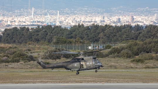 RAF Puma arrives in Akrotiri
