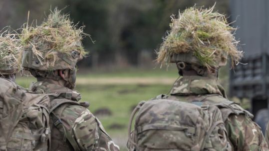 ANON recruits at Catterick Garrison, North Yorkshire
