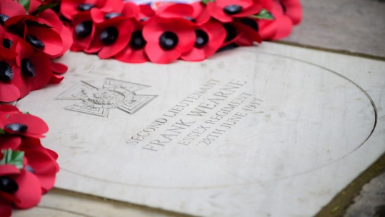 A permanent tribute to Frank Wearne VC