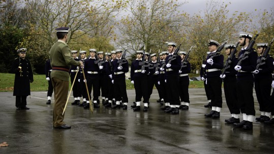 Royal Navy And British Army Unite For Drill Practice
