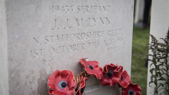 SJT James McLynn, 4th Battalion North Staffordshire Regiment, Ypres, Belgium