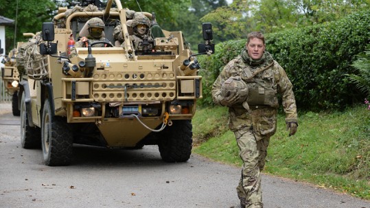 Cpl Kieran Welfoot uses Jackal to visit his parents 