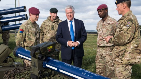 Secretary Of State For Defence Visits 3rd (UK) Division