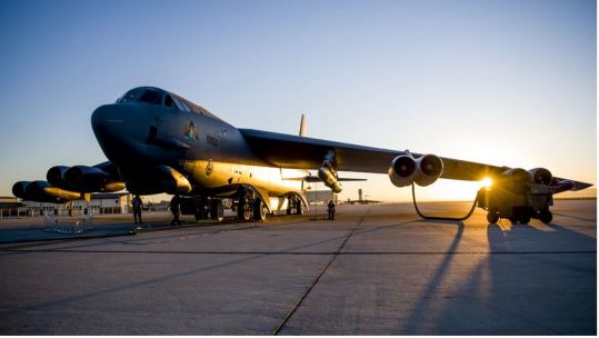 A B-52H Stratofortress assigned to the 419th Flight Test Squadron undergoes pre-flight procedures at Edwards Air Force Base, California, before a captive-carry flight test of the AGM-183A Air-launched Rapid Response Weapon (Picture: US Air Force).