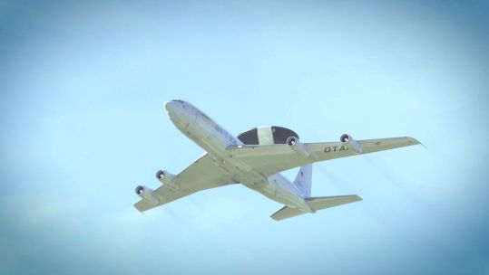 AWACS aircraft in flight