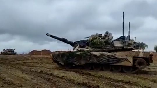 Abrams M1A1s battle tanks being used in Ukraine 