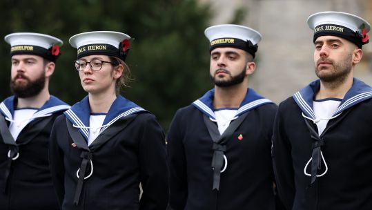 Act of Remembrance witnessed at the Fleet Air Arm Memorial Church at RNAS Yeovilton (Picture: Royal Navy).