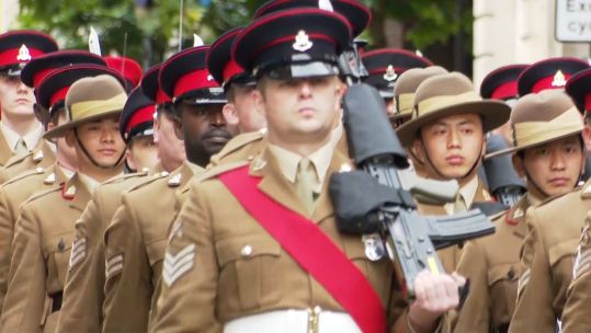 Adjutant General's Corps celebrate 30 years with freedom parade 15102022 CREDIT BFBS