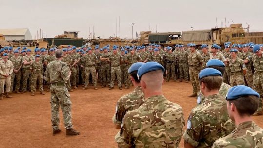 British peacekeeping troops in Mali