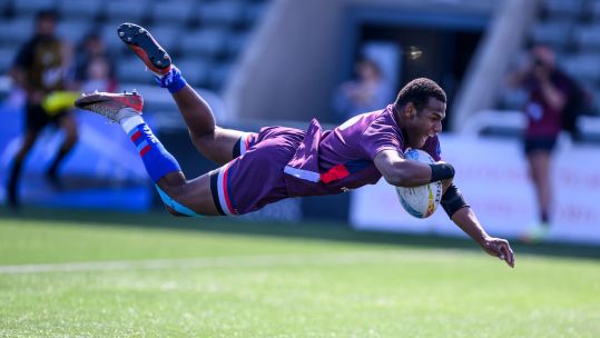 Adriu Muritoki scores debut try for UKAF men Credit Alligin Photography and Craig Watson Date