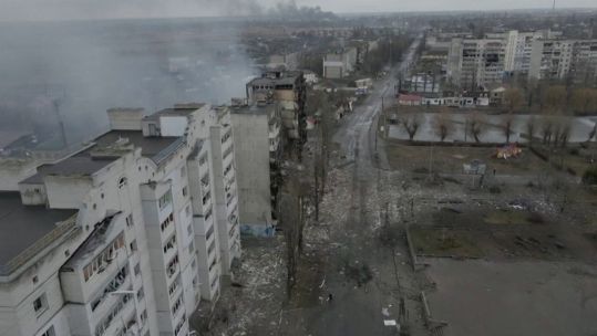 Aerial shots of Kiev, Ukraine