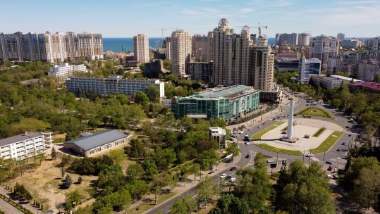 Aerial view of Odesa, Ukraine, in May 2020 (Picture: Oleksandr Perepelytsia/Alamy Stock Photo).
