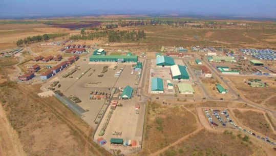 Aerial view of the new Nyati Barracks, Laikipia Air Base East, Kenya (Picture: MOD).