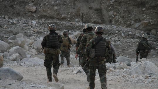 Afghan commandos forces take part in an operations against the Taliban ANONYMOUS Credit PA Images 310819.jpg