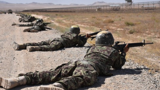 Afghan forces being trained by the US (Picture: PA).