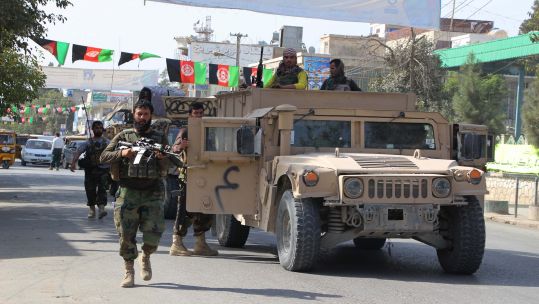 Afghan national army soldiers take part in an operation against Taliban militants in Kunduz Credit PA Images 310819