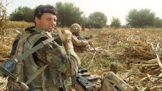 Afghan veteran Royal Marine Brad 'Bugsy' Malone selling medal he earned for bravery 26072023 CREDIT Noonans