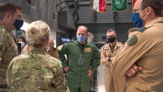 Air Chief Marshal Sir Michael Wigston visits personnel and allies in Middle East (Picture: RAF).