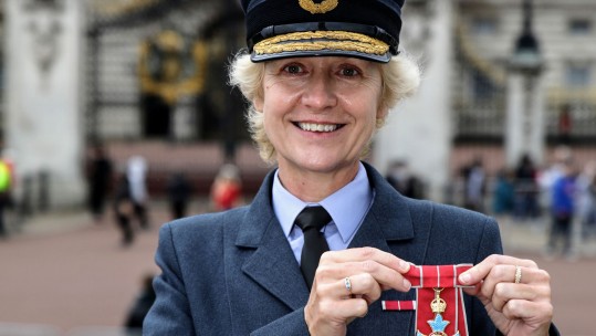 Air Commodore Dawn McCafferty CBE Buckingham Palace Tim Humphries Forces Radio BFBS
