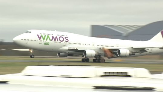 Aircraft carrying Coronavirus evacuees arrives at RAF Brize Norton