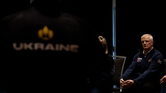 Al Carns at the Invictus Games 160225 CREDIT BFBS