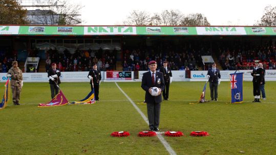 Aldershot Town remembrance game CREDIT Aldershot Town FC DATE 11112023.jpg