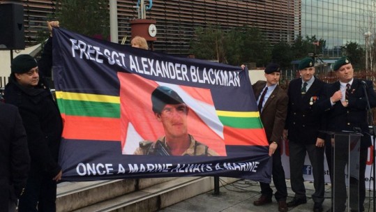 Former Servicemen Rally To Support Jailed Royal Marine
