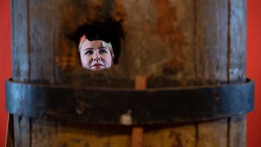 Cover image: Alice Roberts-Pratt, Interpretation Officer at the NMRN, studies a damaged part of the mast of HMS Victory (Picture: PA).