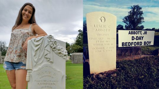 Alicia Williams Lady Taphos grave cleaner Bedford Boys CREDIT @LadyTaphos