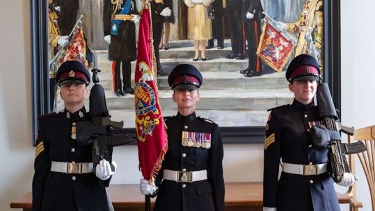 An all-female banner party will participate in the Sandhurst Soveraign's Parade for the first time